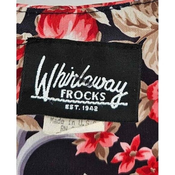 Vintage Whirlaway Frocks Lightweight Floral Padded Shoulder Open Front Top 20W - Picture 3 of 4